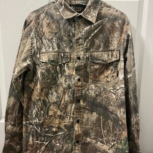 Rocky Men's Woodland Camo Shirt Jacket